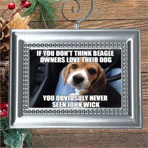 Beagle Puppy Dog Funny Christmas Tree‎ Ornament